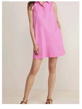Vineyard Vines Pink Harbor Performance Dress Size L
